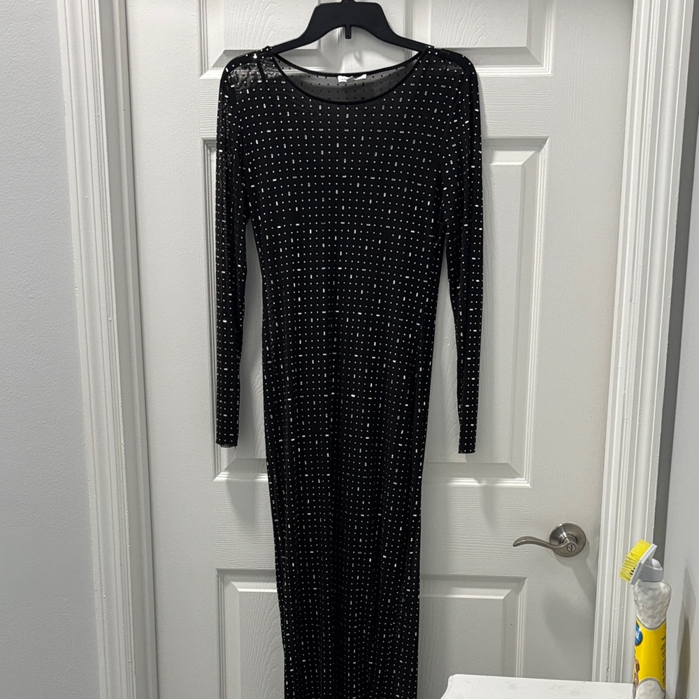 Gianni Bini Tilly Black Studded Dress